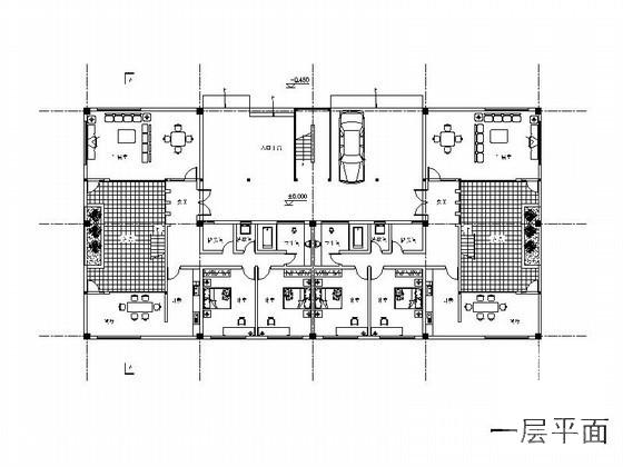 中式风格4层双拼别墅建筑方案设计图纸（效果图纸） - 3