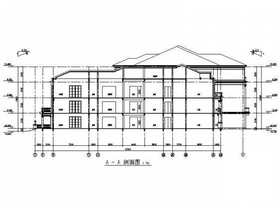4层法式奢华花园洋房建筑施工CAD图纸 - 1