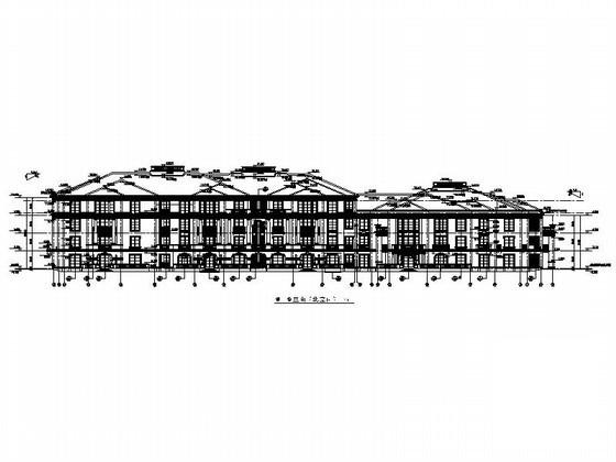 4层法式奢华花园洋房建筑施工CAD图纸 - 3