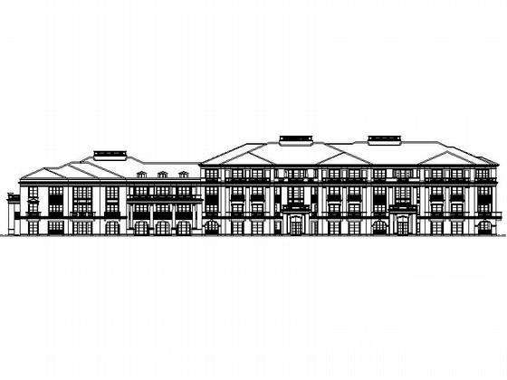 4层法式奢华花园洋房建筑施工CAD图纸 - 4