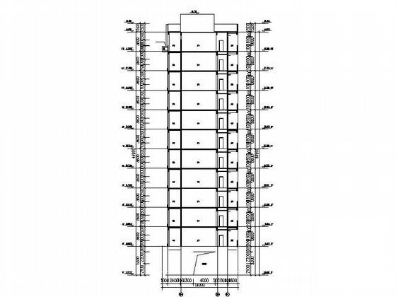 现代风格工厂12层宿舍楼建筑扩初CAD图纸 - 3