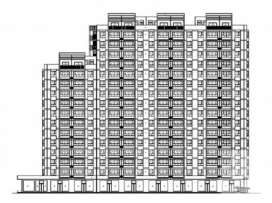 16层高层现代风格商业住宅楼建筑施工CAD图纸 - 4