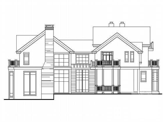 3层北欧风情别墅建筑方案设计CAD图纸 - 1