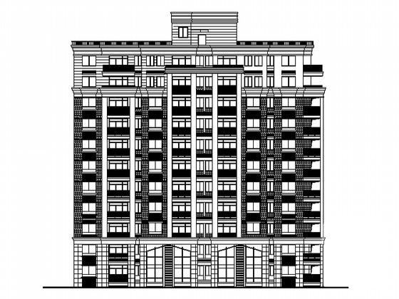 11层住宅楼设计建筑施工CAD图纸（节能设计） - 1