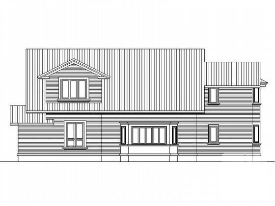 2层南入户休闲别墅方案设计CAD图纸 - 1
