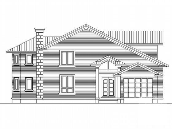 2层南入户休闲别墅方案设计CAD图纸 - 2
