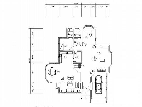 2层南入户休闲别墅方案设计CAD图纸 - 4