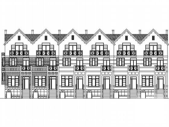 5.0x11.8米3层六联排北美别墅建筑施工CAD图纸 - 3