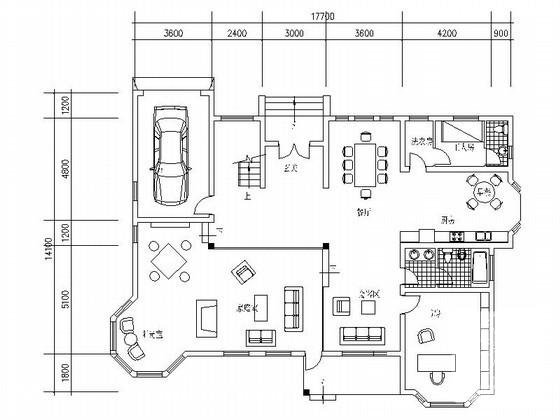 2层北入户休闲别墅方案设计CAD图纸 - 1