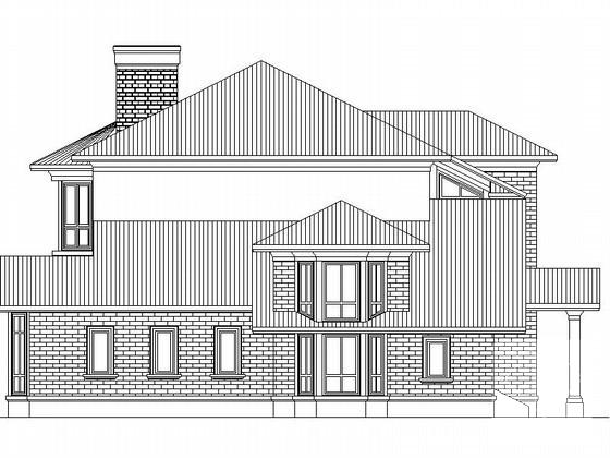 2层北入户休闲别墅方案设计CAD图纸 - 2