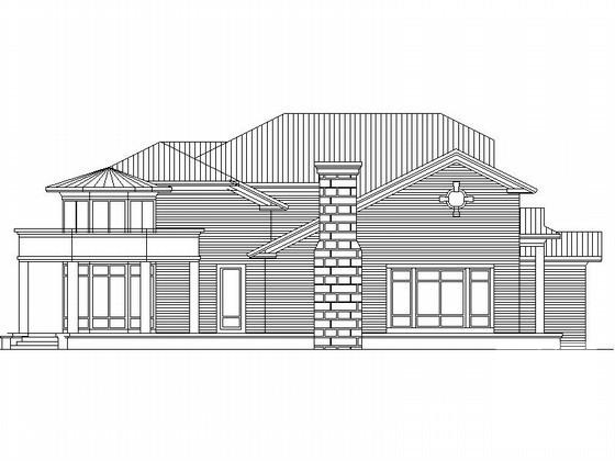 2层北入户休闲别墅方案设计CAD图纸 - 1