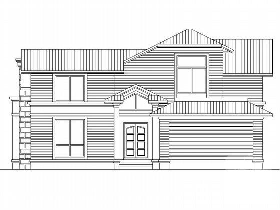 2层北入户休闲别墅方案设计CAD图纸 - 2