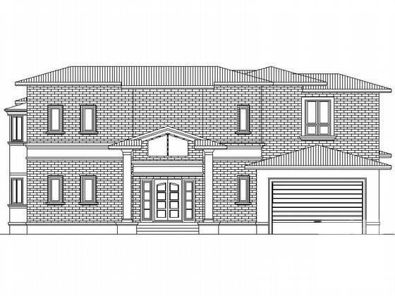 2层北入户休闲别墅建筑设计CAD图纸（408平方米） - 1