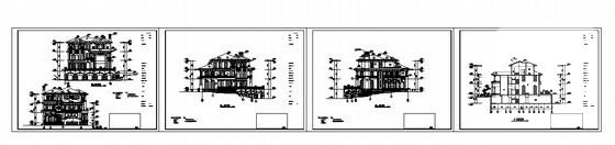 高级高尔夫球会B型别墅样板房建筑设计CAD施工图纸 - 2