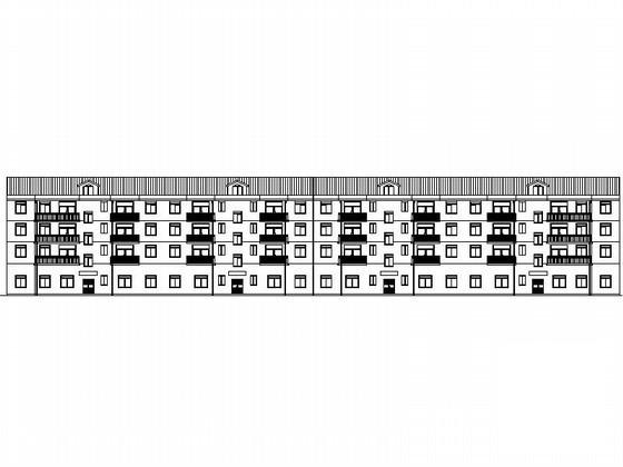 4层沿街商住楼建筑CAD图纸扩初图纸（南梯） - 4
