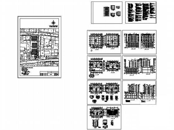 7层沿街商住楼建筑施工CAD图纸 - 4