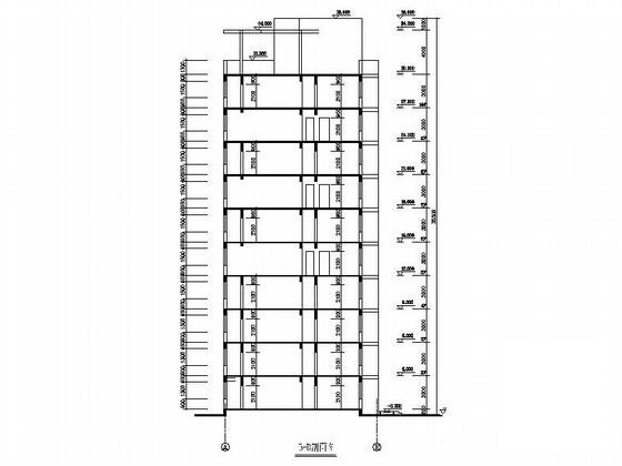 10层板式住宅楼建筑方案设计CAD图纸（4层以上为复式） - 2