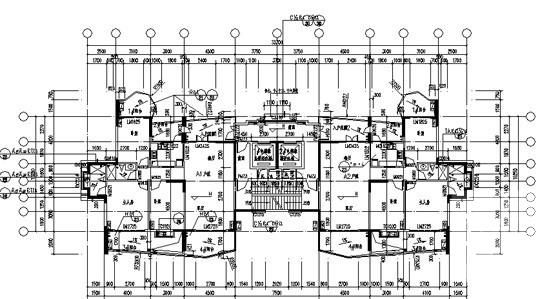 24层镇社区农民公寓7号楼建筑施工CAD图纸 - 5