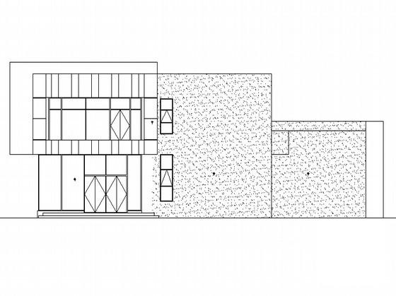 2层现代风格独立式小型办公楼建筑扩初CAD施工图纸 - 3