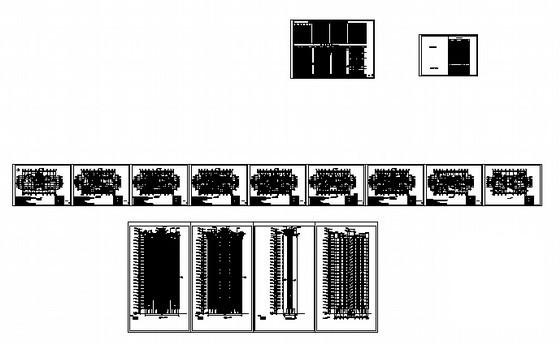 24层镇社区农民公寓8号楼建筑施工CAD图纸 - 2