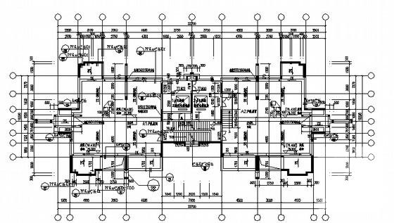 24层镇社区农民公寓8号楼建筑施工CAD图纸 - 3