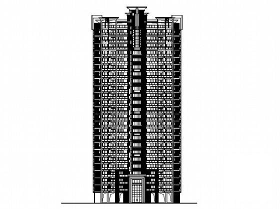 24层社区农民公寓住宅楼建筑施工CAD图纸 - 5