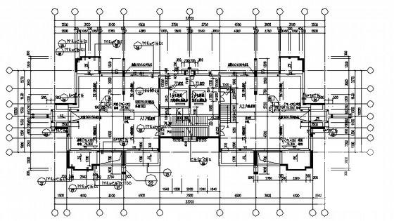 镇社区农民公寓24层10号楼建筑施工CAD图纸 - 2