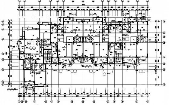 16层广场商业住宅楼（1号楼）建筑施工CAD图纸 - 2