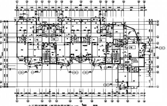 广场框架剪力墙结构商业板式住宅楼（2号楼）建筑施工CAD图纸 - 5