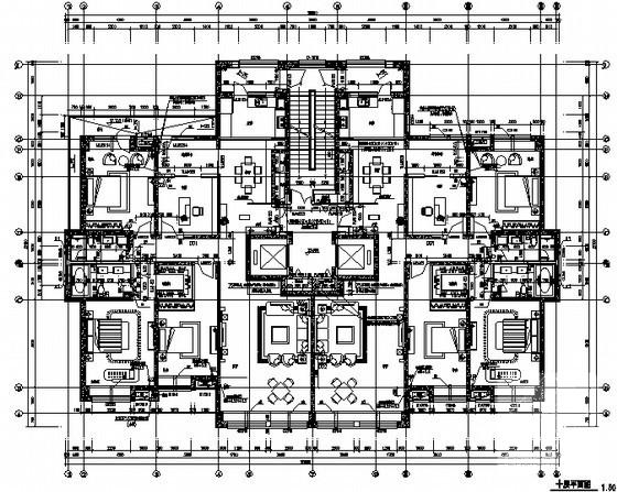 大学旧校区改造工程建筑施工CAD图纸（地上37层地下3层）框架剪力墙结构 - 5