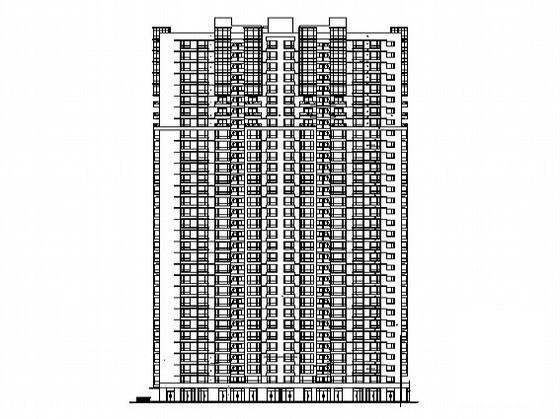 32层住宅楼（1号楼）CAD施工图纸 - 2