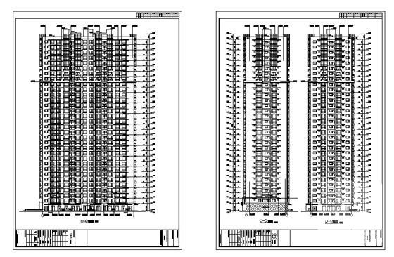 32层住宅楼（1号楼）CAD施工图纸 - 4
