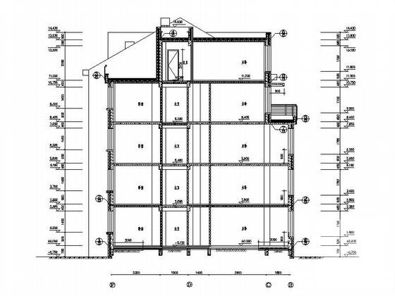 现代风格5层花园洋房建筑CAD施工图纸 - 1