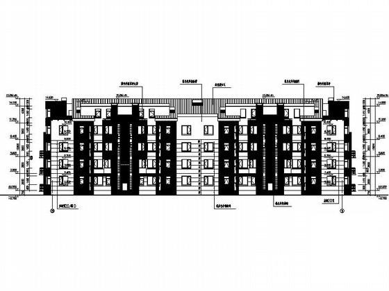 现代风格5层花园洋房建筑CAD施工图纸 - 5