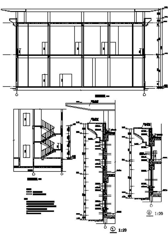艺术学院中心区2层居住式公寓建筑施工CAD图纸（节能设计） - 2