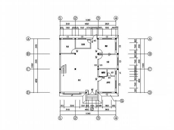 比较精美的2层小康农居建筑施工CAD图纸 - 4