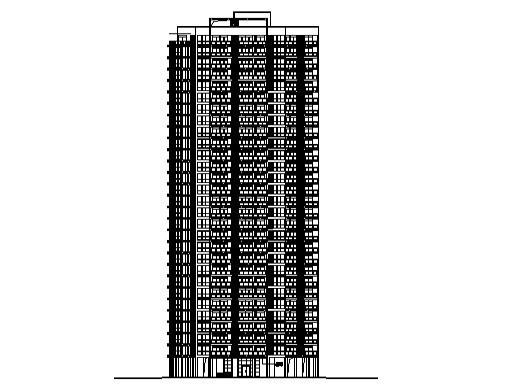 城市核心区高层住宅小区7号楼建筑施工CAD图纸(节能设计) - 3