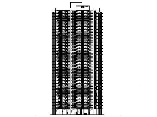 框架剪力墙结构城市核心区32层住宅小区住宅楼建筑施工CAD图纸(节能设计) - 4