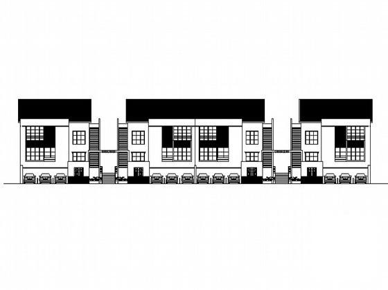 4层知名院区小别墅建筑群规划建筑方案初设CAD图纸（模型照片、1212户） - 2