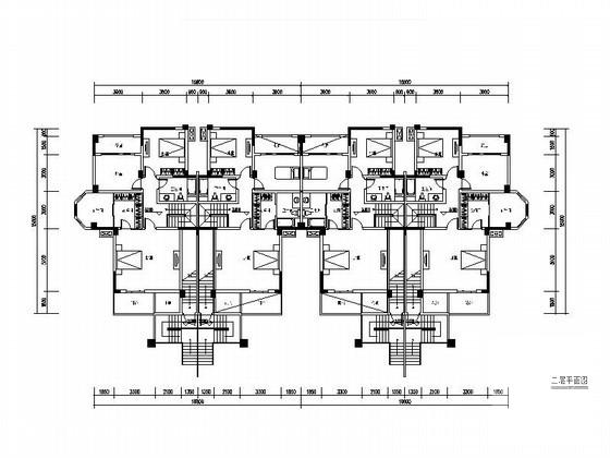 精美的5层花园洋房建筑设计CAD图纸 - 1