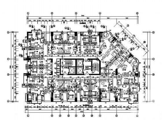 26层商住楼酒店式公寓建筑施工CAD图纸（烂尾楼改造） - 1