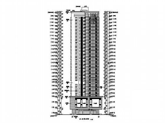 26层商住楼酒店式公寓建筑施工CAD图纸（烂尾楼改造） - 2