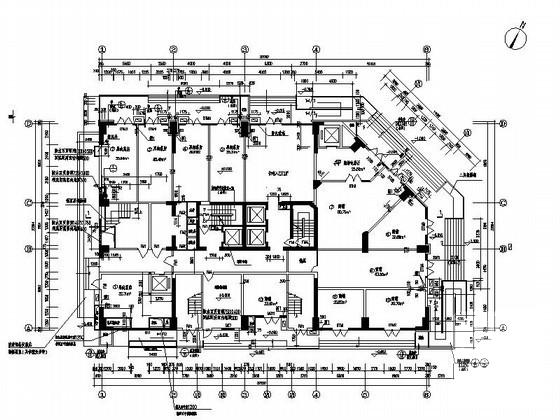 26层商住楼酒店式公寓建筑施工CAD图纸（烂尾楼改造） - 4