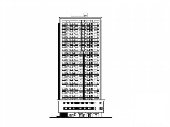 26层商住楼酒店式公寓建筑施工CAD图纸（烂尾楼改造） - 5