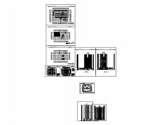 19层塔式商住楼建筑设计CAD图纸（初设图纸） - 4