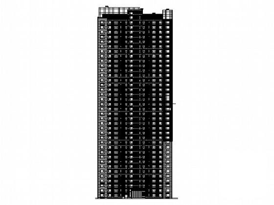 37层超高层剪力墙结构住宅楼建筑施工CAD图纸 - 3