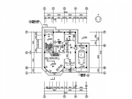 山庄4层独栋别墅建筑施工CAD图纸（453平方米） - 1