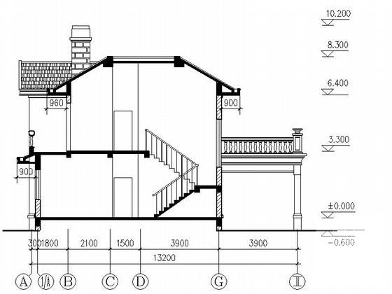 2层小康农居建筑方案设计CAD图纸（3套） - 1