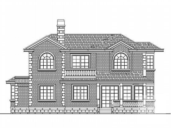 2层小康农居建筑方案设计CAD图纸（3套） - 4
