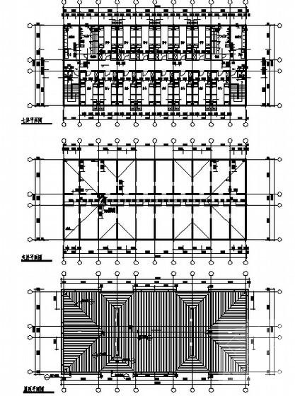 生活配套区7层宿舍楼建筑施工CAD图纸（A型） - 1